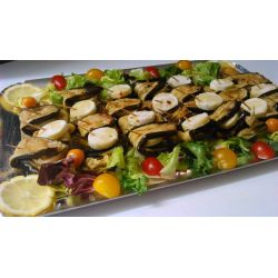 Roulés de courgettes au chèvre. 5 personnes. Roulés de courgettes au chèvre. 5 personnes.