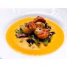Plat Terre et Mer. Potiron St-Jacques.